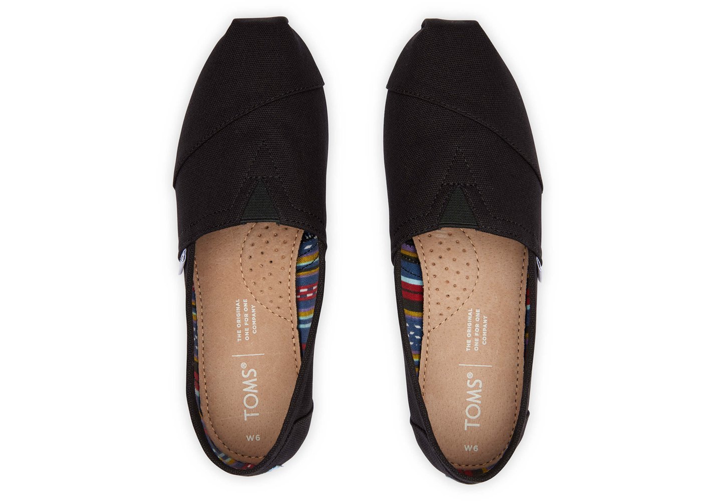 Toms Espadryle Damskie Czarne - Alpargata Płócienne - 03QIJYSLC